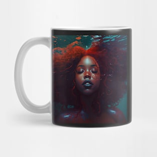 Black Mermaid Under the Sea Mug